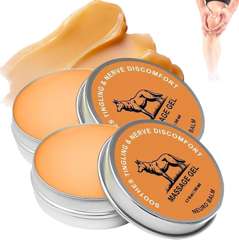 2Pcs Therawolf Neuro Balm, Joint & Muscle Soothing Cream, Natural Nerve & Joint Support Balm, Fast-Acting Herbal Formula for Tingling, Burning & Stiffness, Pain Relief, Daily Body Care - Image 1