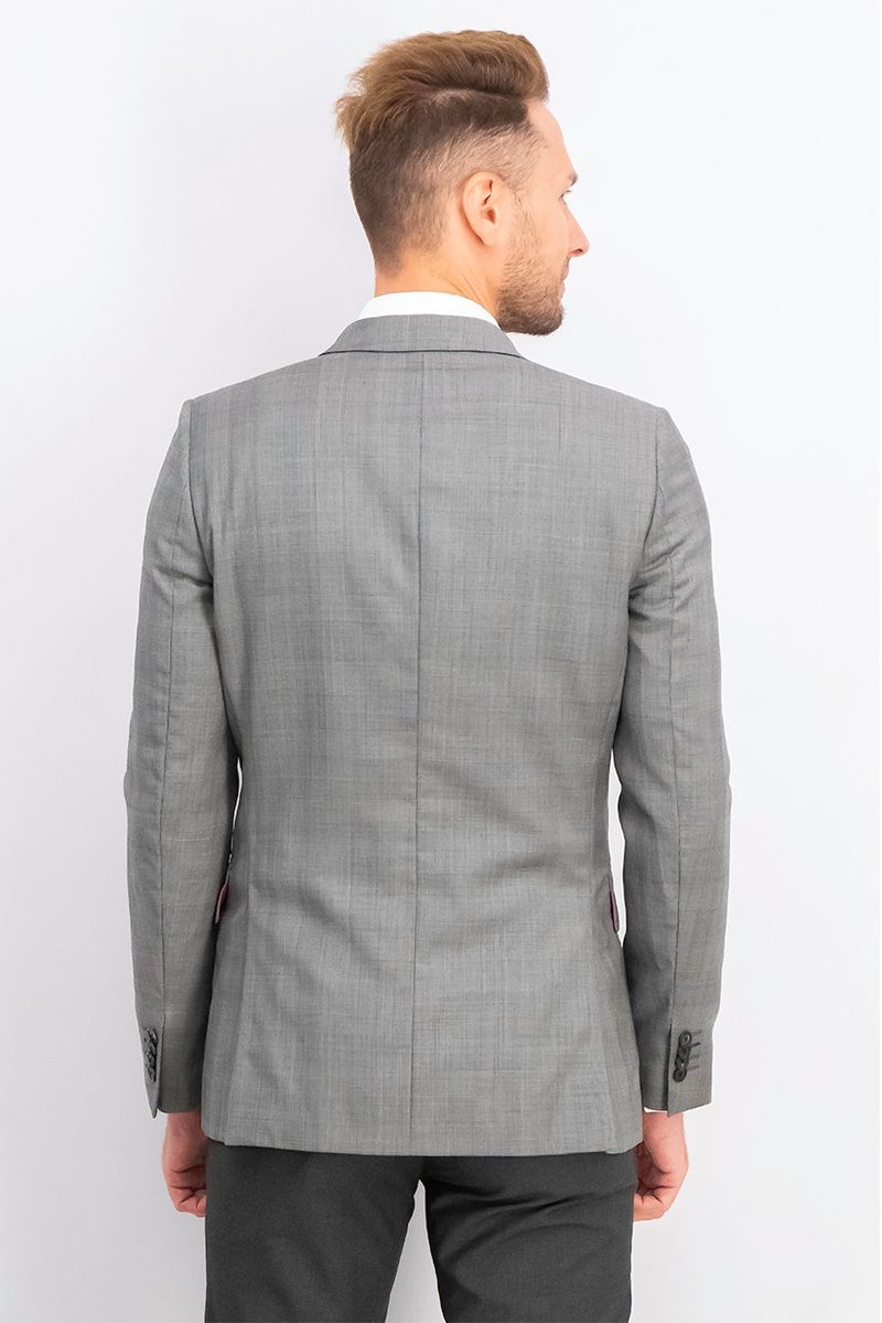 Paul Smith Men Tailored Fit Plaid Formal Suit, Grey - Image 3