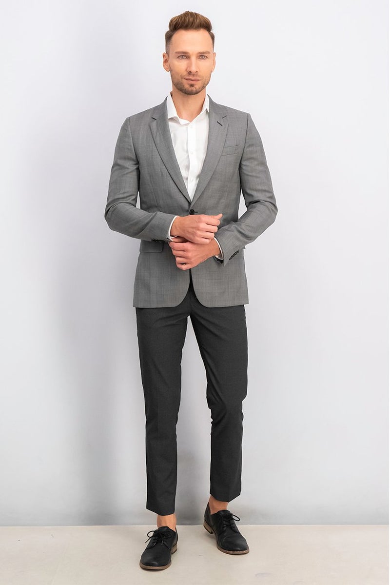 Paul Smith Men Tailored Fit Plaid Formal Suit, Grey - Image 2