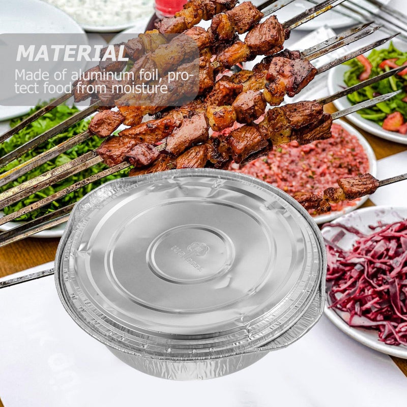 Food Grade Aluminum Foil Pot Lid Thickened for BBQ Grill Pan Camping Outdoor Cooking Picnic - Image 4