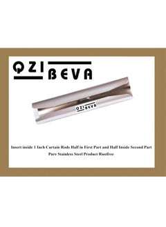 QZibeva QZIBEVA 1 Pack 6 Inch Curtain Rod Jointer for 1 Inch Curtain Rods Connector Insert Inside Rod Method Code BZ4B  - Image 5