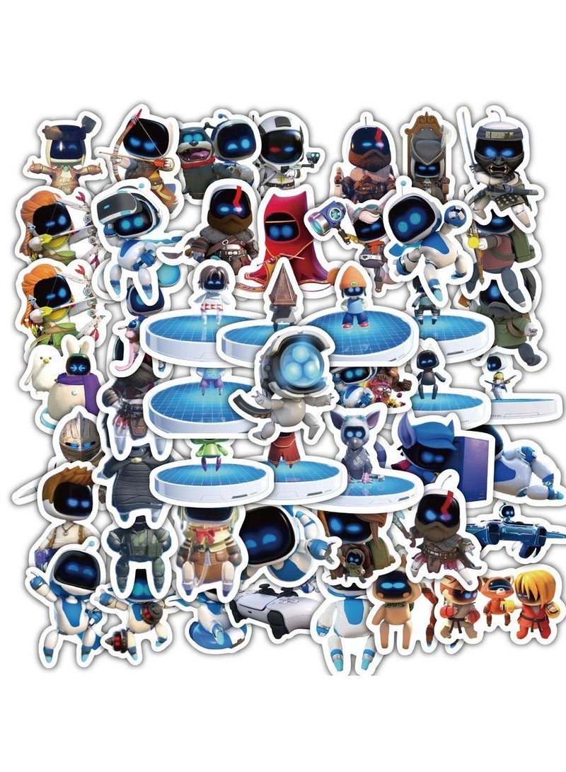50-Piece Astro Bot  Cute Vinyl Waterproof Sticker