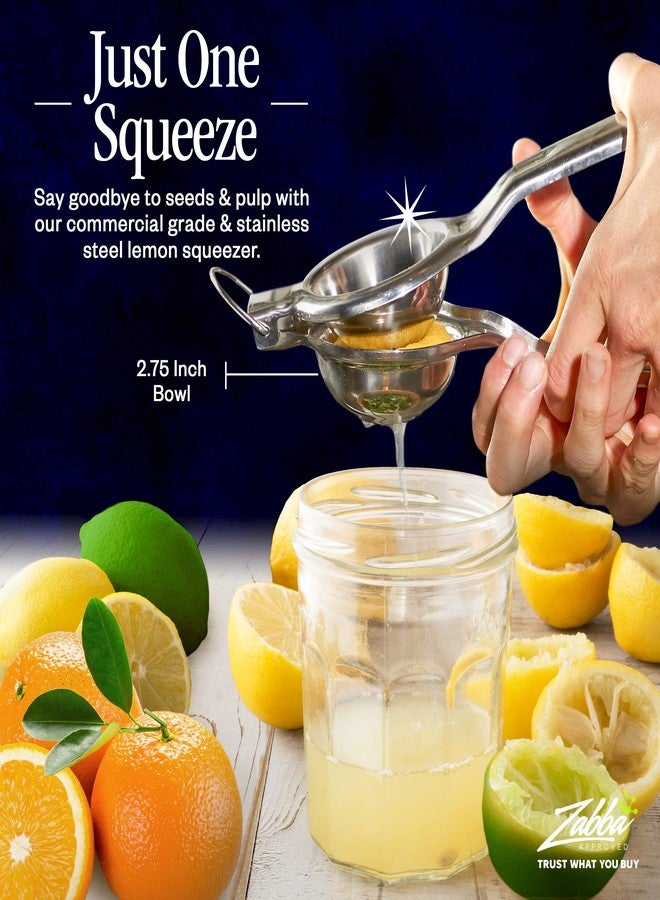 Nuvantee Innovee Group. 1 pack. Nuvantee Lemon Squeezer, Stainlees Steel Manual Citrus Press. Includes Lemon Recipes Ebook. Quality 18/10 - Image 2