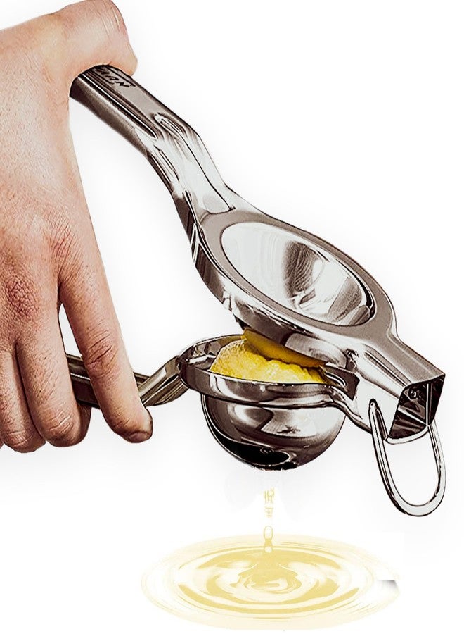Nuvantee Innovee Group. 1 pack. Nuvantee Lemon Squeezer, Stainlees Steel Manual Citrus Press. Includes Lemon Recipes Ebook. Quality 18/10 - Image 1