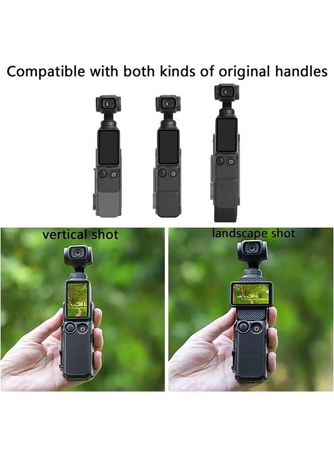 محول تمديد الكاميرا لDJI Osmo جيب 3 قفص حماية الأحذية الباردة مصابيح الميكروفون الثالوث حاملي حامل حامل الظهر الذاكرة الدراجة مقبض الرف الملحقات لOsmo جيوب 3 - Image 3