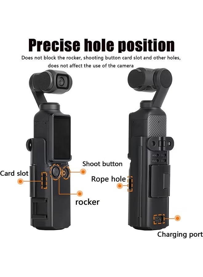 محول تمديد الكاميرا لDJI Osmo جيب 3 قفص حماية الأحذية الباردة مصابيح الميكروفون الثالوث حاملي حامل حامل الظهر الذاكرة الدراجة مقبض الرف الملحقات لOsmo جيوب 3 - Image 5