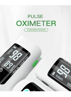 Ocean Finger Pulse Oximeter, Finger Clip Pulse Oximeter Monitor, Fingertip Pulse Monitor SpO2 for Outdoor Sports and Family, Pulse Rate Measurements and Finger Pulse Tester, Digital Reading LED Display  - Image 4