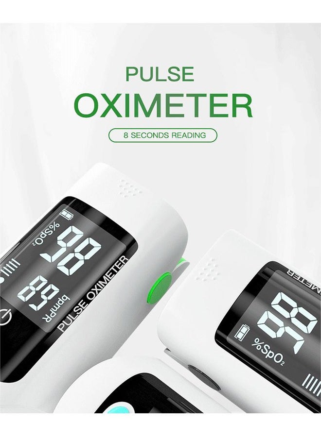 Ocean - Finger Pulse Oximeter, Finger Clip Pulse Oximeter Monitor, Fingertip Pulse Monitor SpO2 for Outdoor Sports and Family, Pulse Rate Measurements and Finger Pulse Tester, Digital Reading LED Display - Image 1