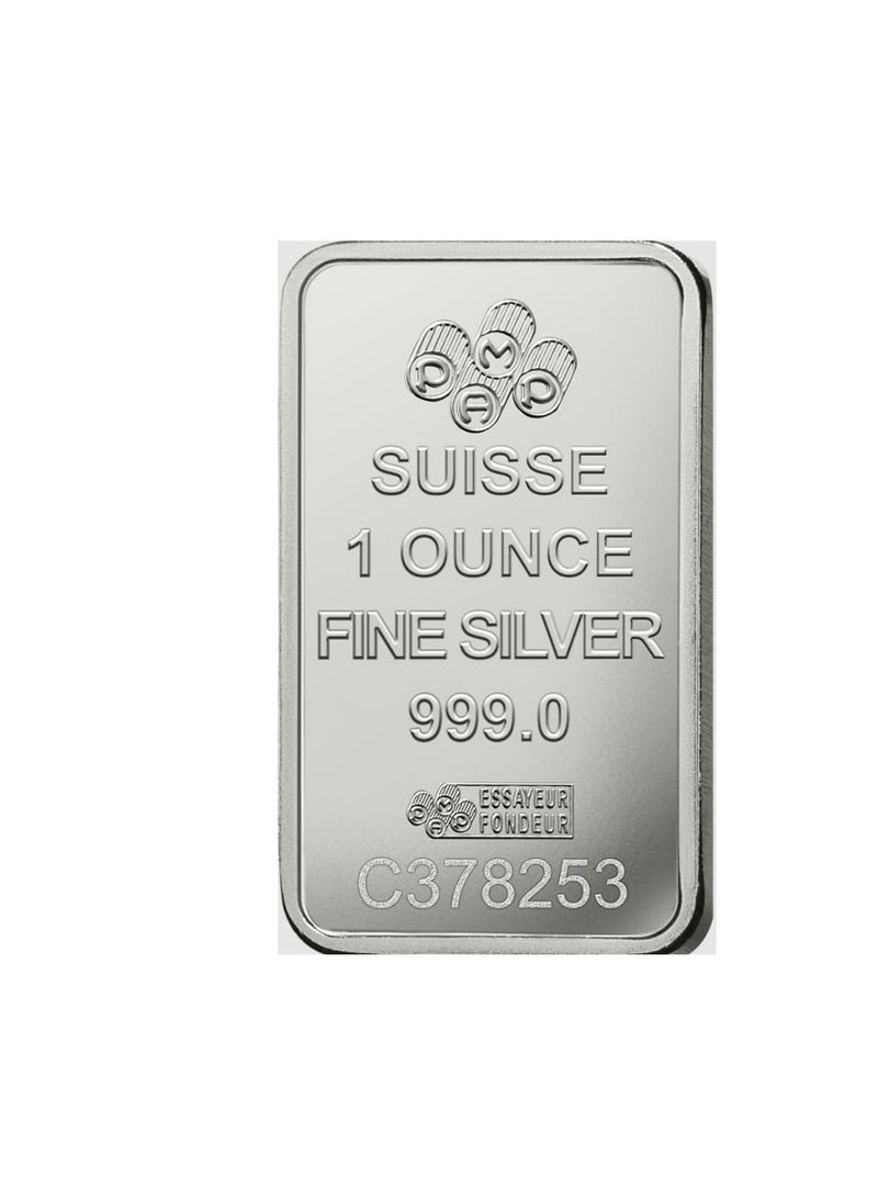 PAMP Swiss Silver Pamp Bar, 1 Ounce - Image 2