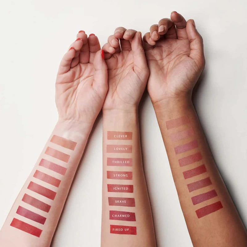 butter LONDON Plush Rush Satin Matte Lipstick, Fired Up - Image 2