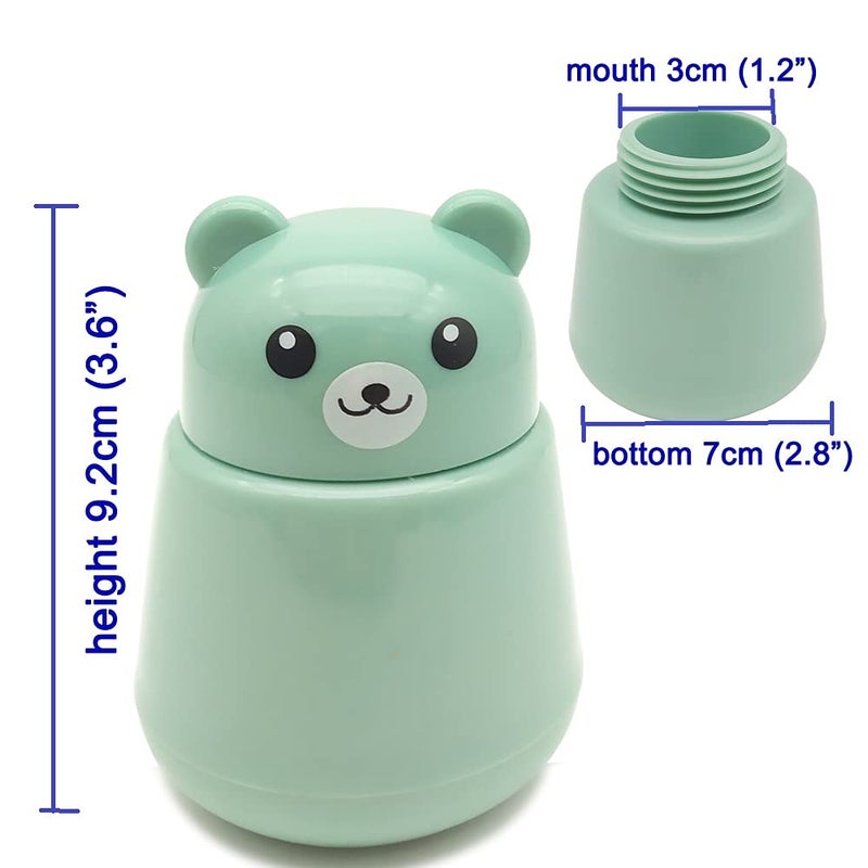 CoaGu Bear Pill Crusher for Elderly - FDA-Compliant Fine Powder, BPA-Free ABS, Easy Grip & Clean, Leakproof Portable Medicine Grinder - Image 2