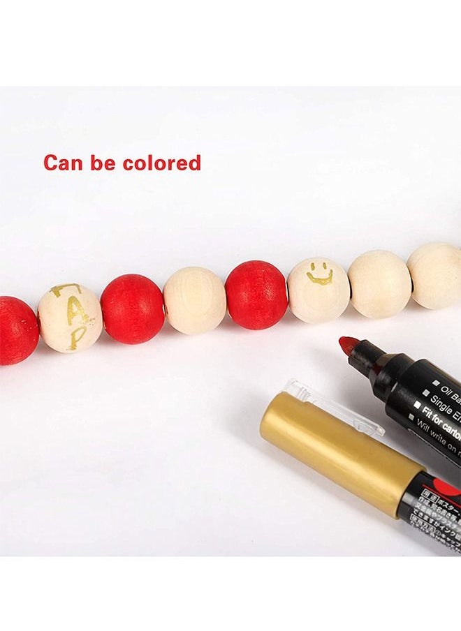 58in Farmhouse Beads Wood Bead Garland with Tassels Rustic Country Decor Prayer Boho Beads Big Wall Hanging Decor