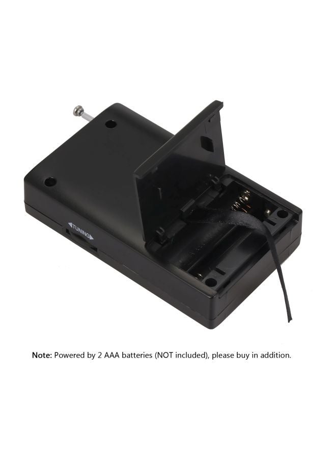 NIBEMINENT Portable Pocket Transistor Radio V7319 Black - Image 2