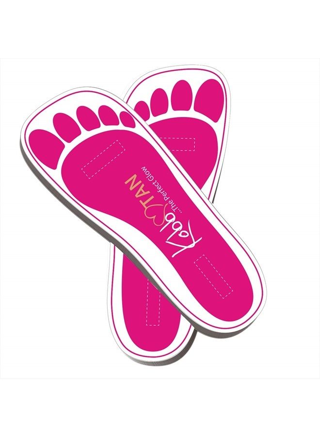 KOBBTAN 25 Pairs (50Feets) Spray Tanning Feet Pads Disposable Sunless Airbrush Tanning Tent Foot Protection - Image 1