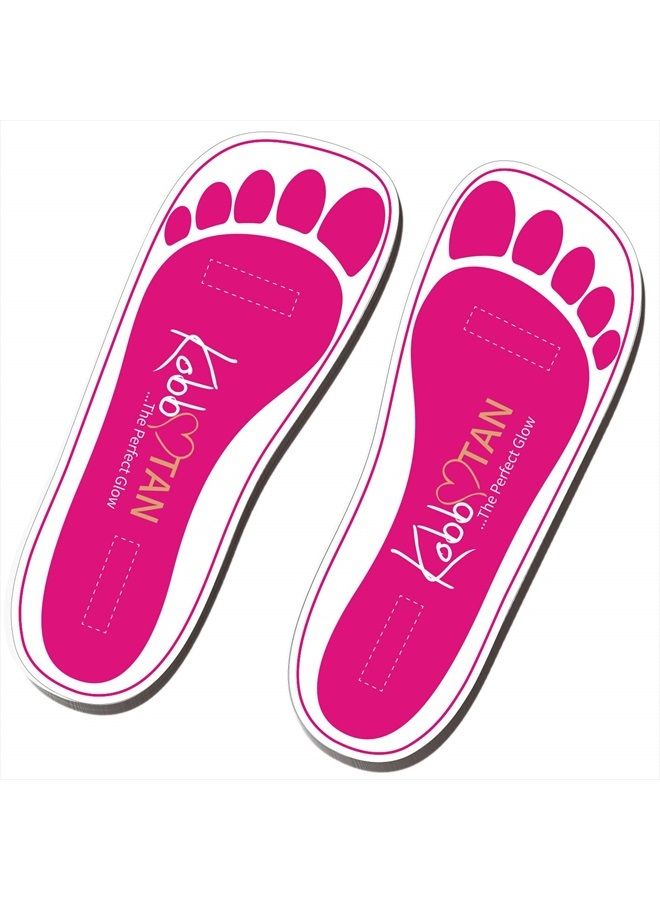 KOBBTAN 25 Pairs (50Feets) Spray Tanning Feet Pads Disposable Sunless Airbrush Tanning Tent Foot Protection - Image 2