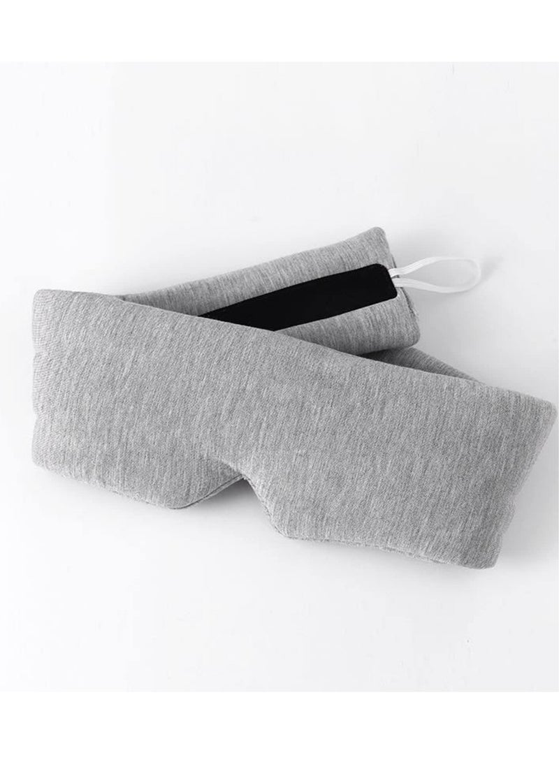 SYOSI 100% Handmade Cotton Sleep Mask Blackout - Comfortable & Breathable Eye Mask for Sleeping Adjustable Blinder Blindfold Airplane with Travel Pouch - Best Night Companion Eyeshade for Women Men Kid  - Image 3