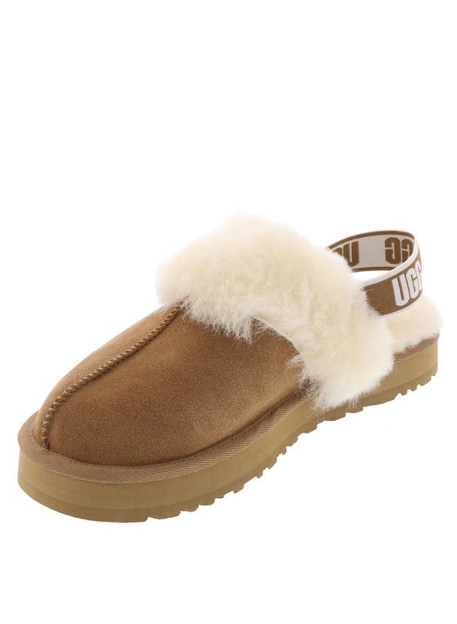 UGG Unisex-Child Funkette Slipper, Chestnut, 10 - Image 4