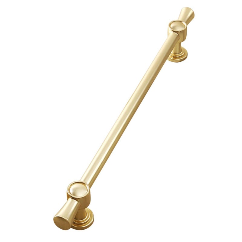 Modern Zinc Alloy Cabinet Handle Gold Brushed Finish 192mm Hole Spacing for Kitchen Cupboard and Drawer - Image 2