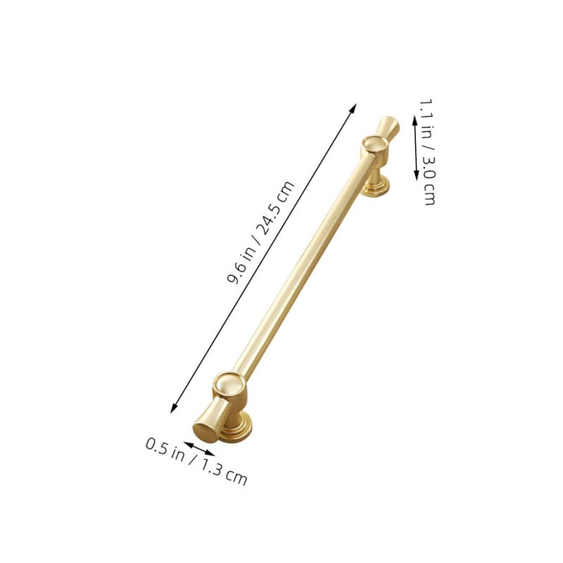 Modern Zinc Alloy Cabinet Handle Gold Brushed Finish 192mm Hole Spacing for Kitchen Cupboard and Drawer - Image 3