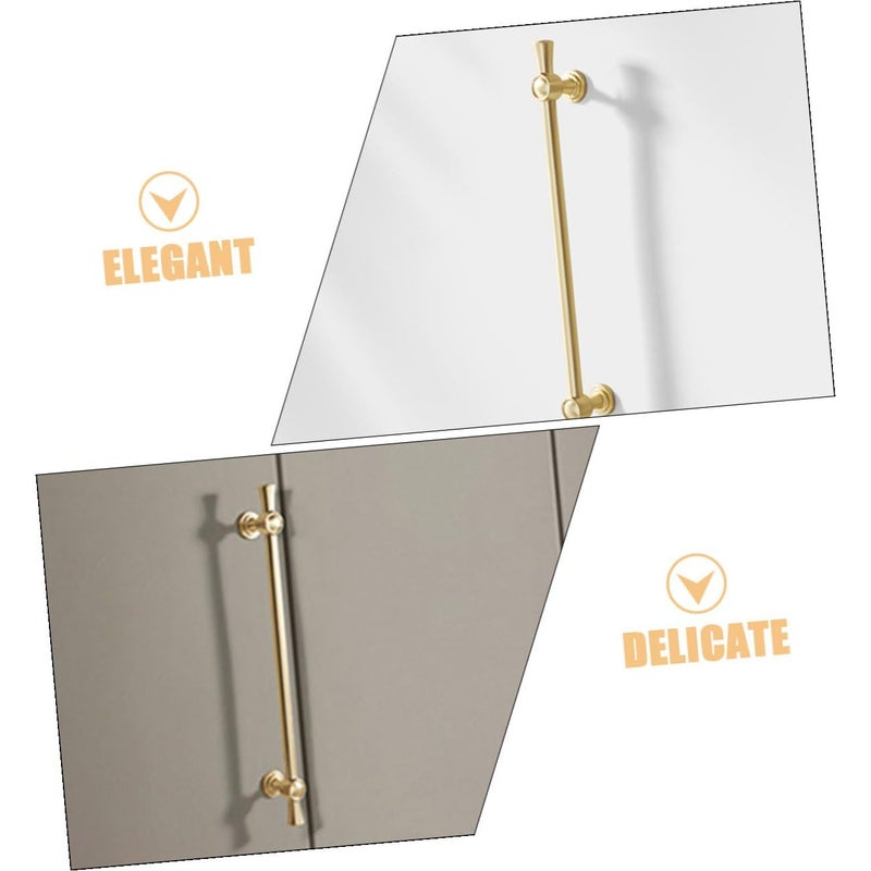 Modern Zinc Alloy Cabinet Handle Gold Brushed Finish 192mm Hole Spacing for Kitchen Cupboard and Drawer - Image 4