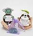 Poscrochet 2 Pack Positive Crochet Animals Birthday Gifts for Women Men Includes Motivational Cards and a Wooden Base Cute Small Gift for Son Mom Dad Daughter Sister Friend Coworkers - Image 3
