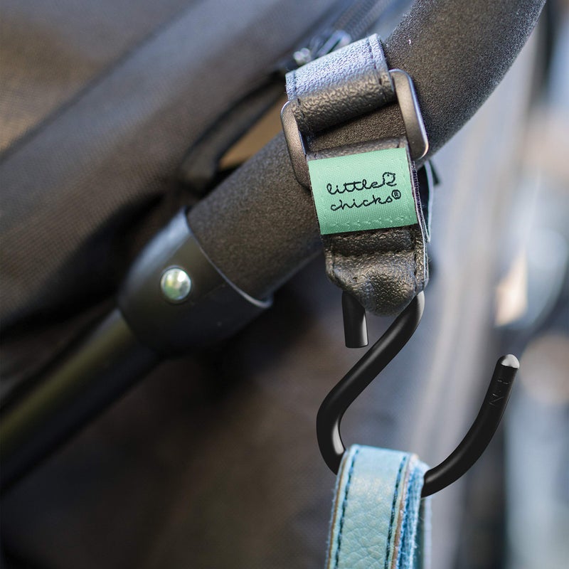 Little Chicks Baby Stroller Organizer Hook Clip for Purse and Bags - 2 Pack - Model CK096 - Image 4