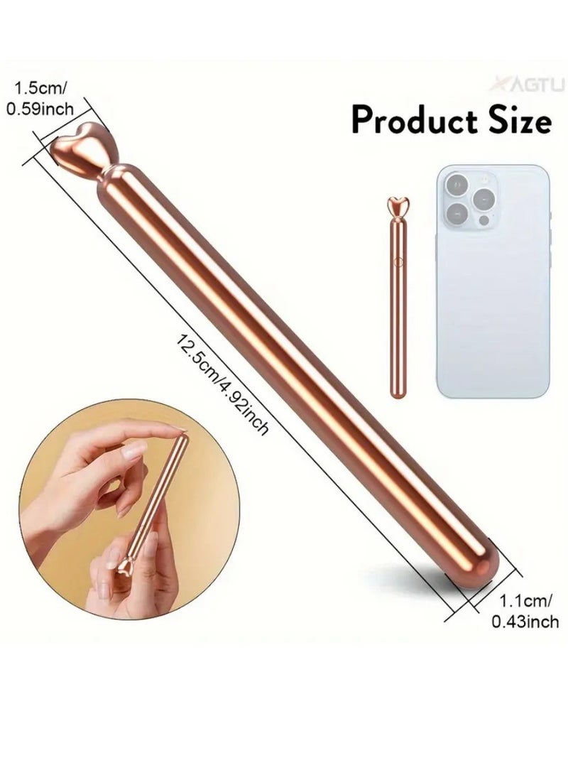 NIBEMINENT عصا تدليك كهربائية محمولة قابلة لإعادة الشحن، اهتزاز عالي التردد بـ 10 سرعات، تخفيف التعب بالطاقة عبر USB، جهاز استرخاء العضلات للجسم والظهر والرقبة والساقين والخصر - جهاز تدليك صغير محمول - Image 2