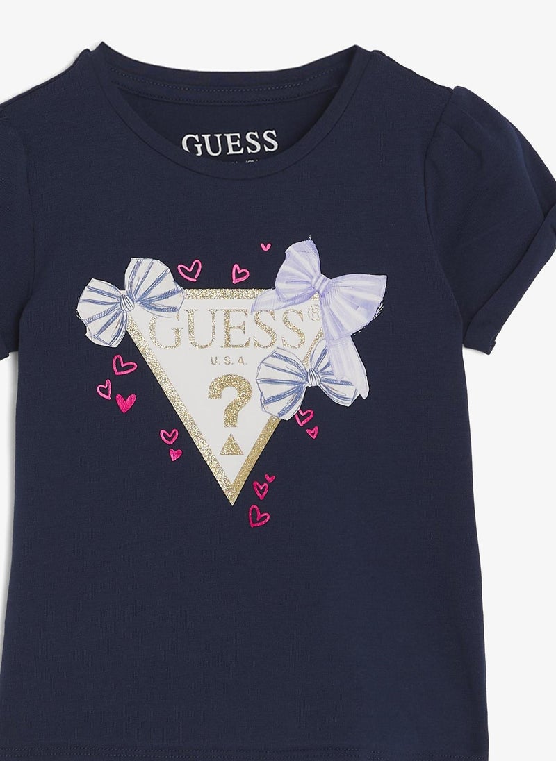 GUESS Infant Crew Neck T-Shirt And Skirt Set - Image 4