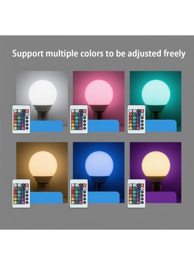 RGBW LED Bulb with Remote – 16 Colors + 4 Dynamic Modes (16 Million Colors, 50,000 Hours Lifespan, 2700K–6500K Color Temperature)  – 20W – Color Changing Light - Image 3