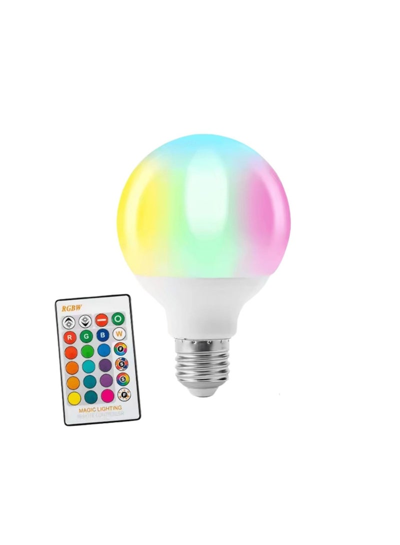 RGBW LED Bulb with Remote – 16 Colors + 4 Dynamic Modes (16 Million Colors, 50,000 Hours Lifespan, 2700K–6500K Color Temperature)  – 20W – Color Changing Light - Image 4