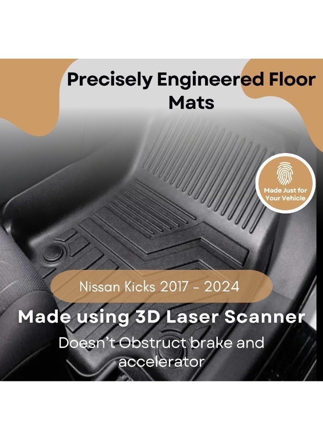  تي ار اكس اوتو دعاسات أرضية نيسان كيكس2017 - 2024 المقاومة للماء والانزلاق - Image 2