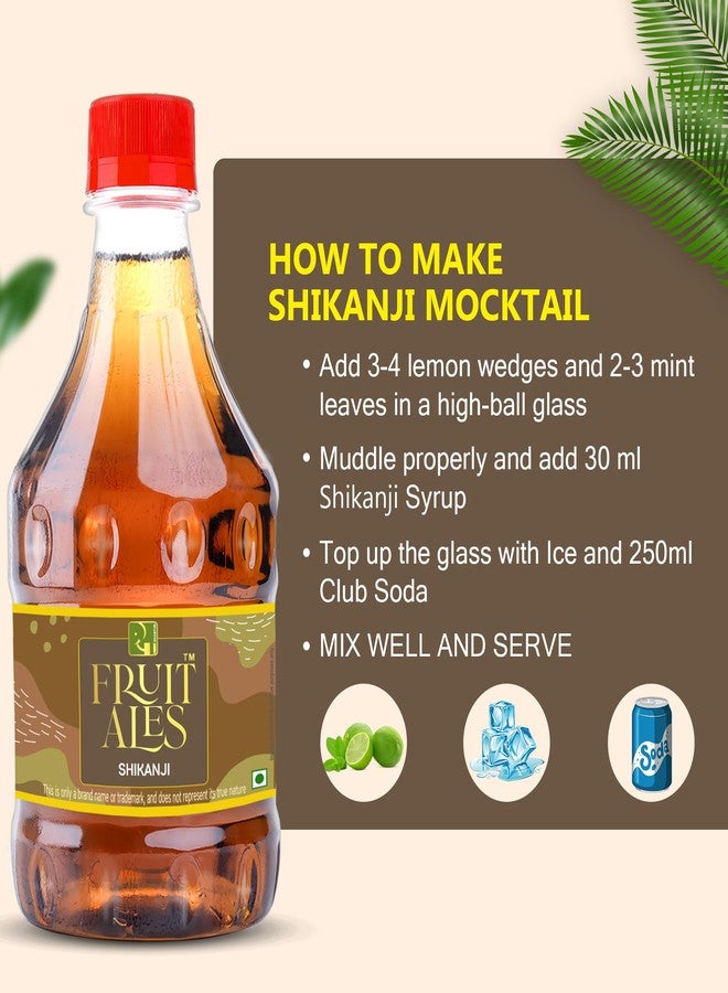 Dhampurgreen Shikanji, Makes 10-12 Drinks Each Bottle, 300Ml Pour Add Stir & Sip Syrup Non Alcoholic Beverage - Image 5