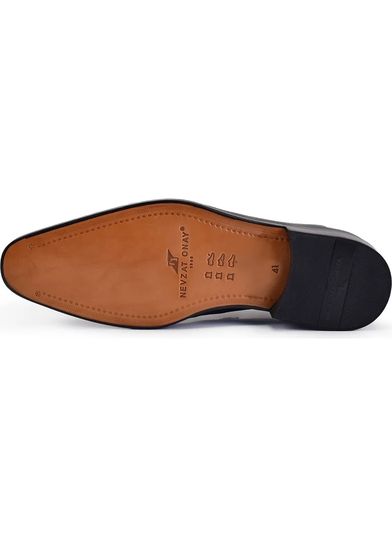 Nevzat Onay Brown Classic Laced Leather Men's Shoes -10746-