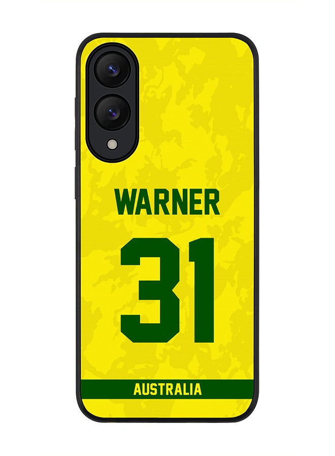 Stylizedd For Samsung Galaxy S25 Edge Case,Slim fit Camera Protection, Shockproof Thin Phone cover  - Australia David Warner, Jersey No 31
