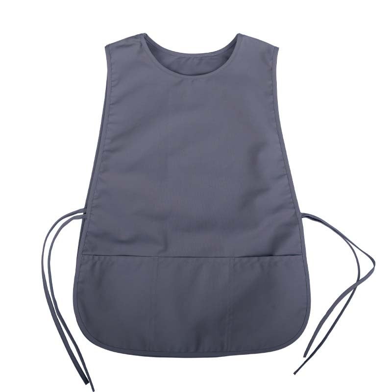 Cobbler Vest Apron Sleeveless Art Chef Pockets Grey (three-defense)