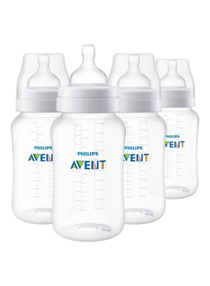 Philips Anti Colic Baby Bottles 11Oz 4Pk Clear Scy106 04 - Image 1
