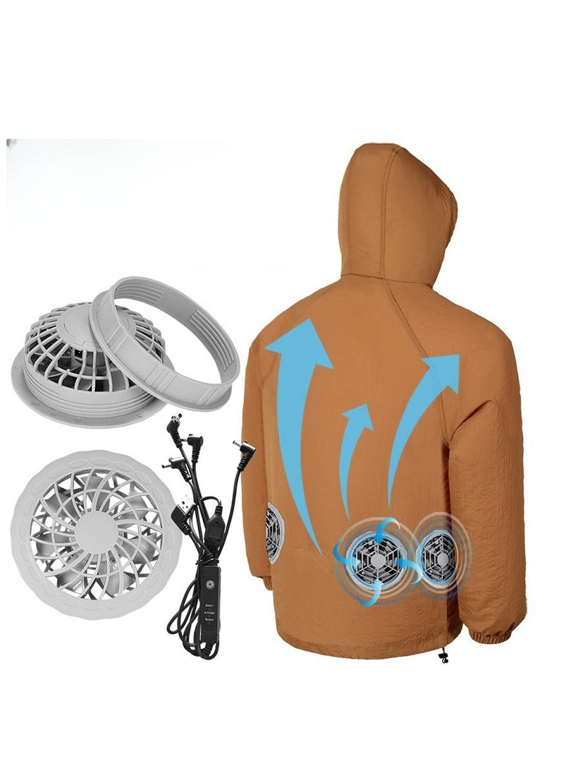 Outdoor Sun Protection, Cooling, Air Conditioning Clothing, Dirt Resistant Work Clothes, USB Smart Fan, Dirt Resistant Work Clothes  - Image 3