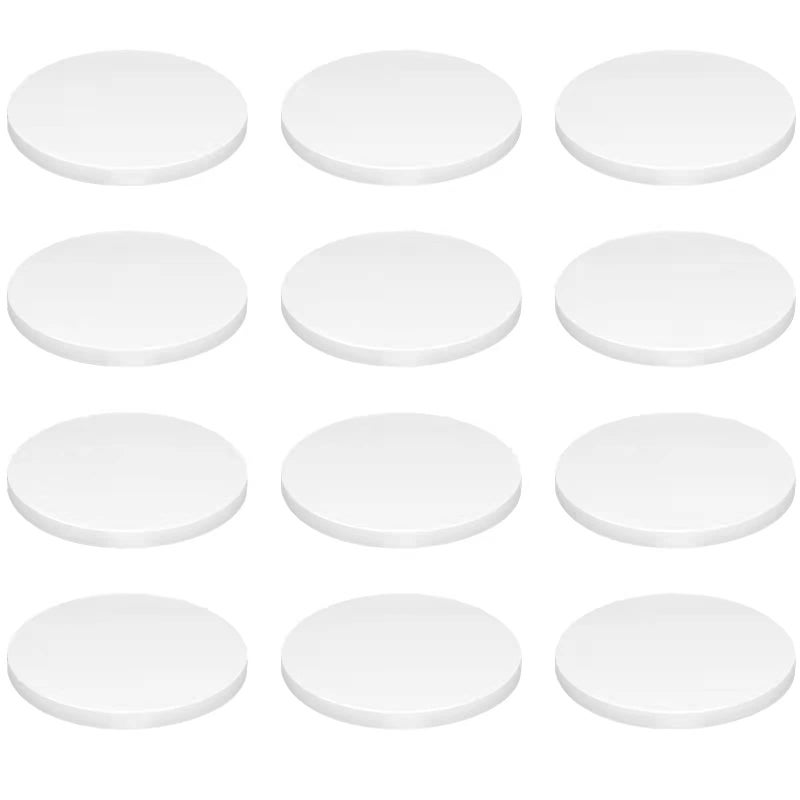 Saricho Ceramic White Coralline Coral frag Plugs Coral frag Base RoundBig Size RoundHexagon round70mm12pcs