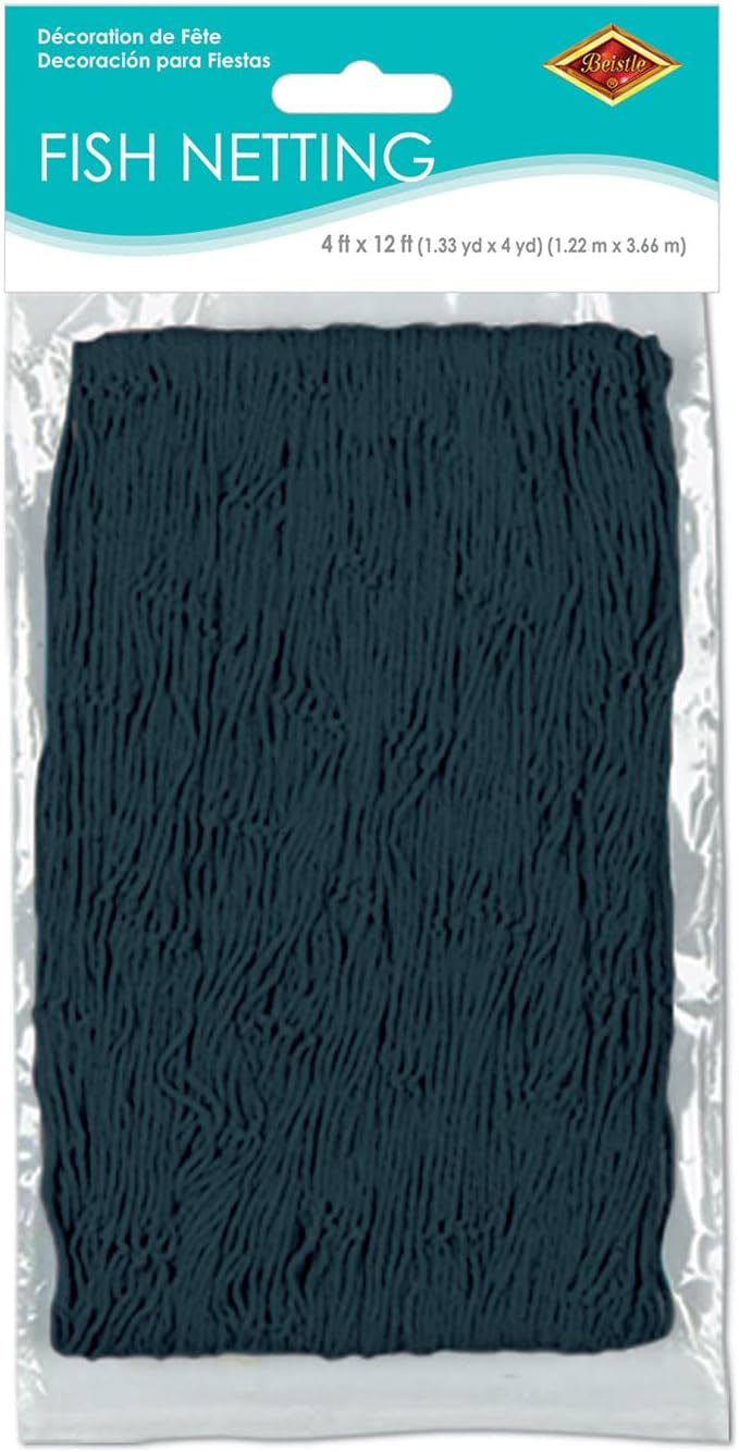 Beistle Black Fish Netting for Luau and Nautical Themes - Image 5
