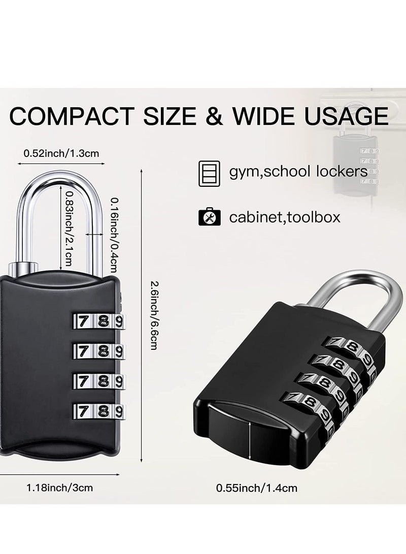 Y&D Combination Lock, Travel Bag 7 Pack, 3 Digit Padlock for Traveling Toolbox School Gym Door Locker Suitcases Employee Hasp Storage  - Image 2