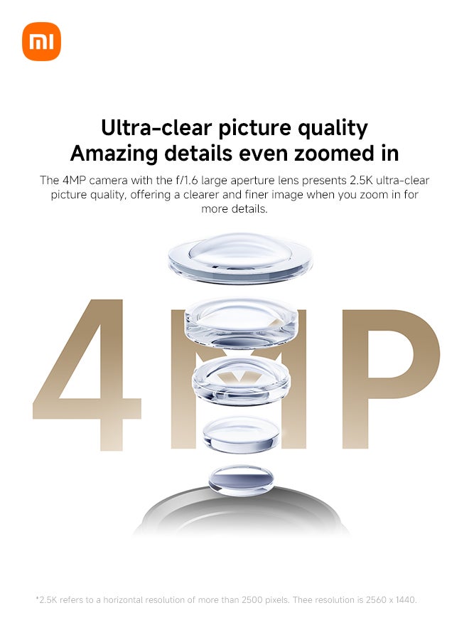 Xiaomi Outdoor Camera CW300 UK| 2.5K Ultra-Xlear Picture Quality 4MP | IP66 Water And Dust Resistant | AI Human Tracking | Two-Way Intercom | White - Image 4