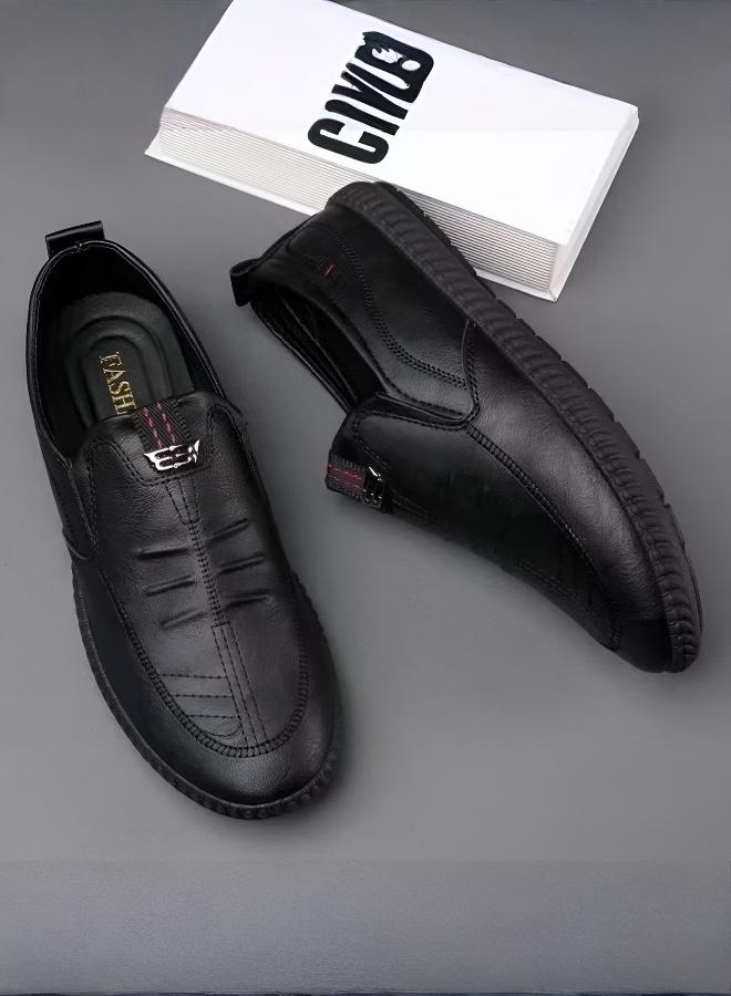 حذاء رجالي جديد للربيع والخريف، مريح وعصري، للأعمار الوسطى والكبار، للعمل والاستجمام، بنعل مرن وجزء علوي ناعم - Image 1