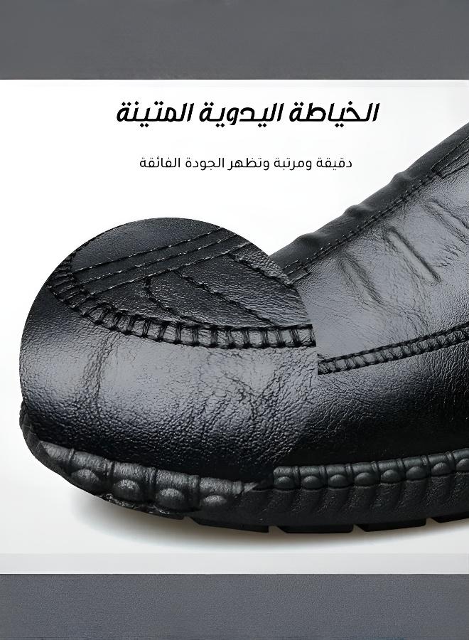 حذاء رجالي جديد للربيع والخريف، مريح وعصري، للأعمار الوسطى والكبار، للعمل والاستجمام، بنعل مرن وجزء علوي ناعم - Image 4