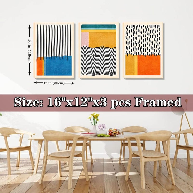AKWISH 3-Piece Framed Canvas Wall Art Set - Image 4