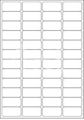 K3 Multi Purpose Self Adhesive Labels (Lable Size 48 x24 mm, 48 Lable in A4)(Pack of 40 Sheet), 40 Labels - Image 1