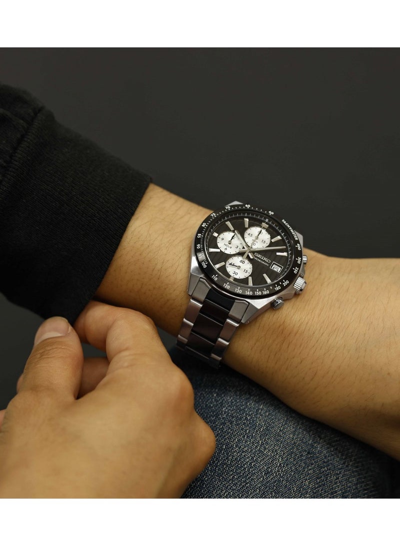 سيكو Seiko Men's Battery Powered Quartz Chronograph Seiko SBTR043 - Image 2