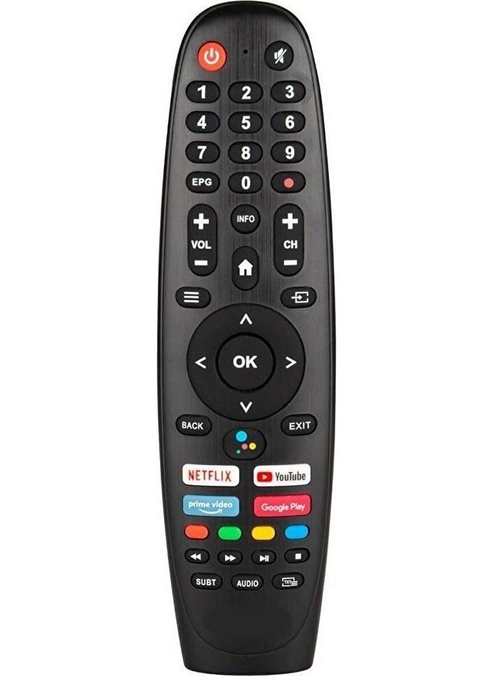 Onvo-Profilo-Saba Netflix-Youtube-Google Play-Prime Video Keyless LCD LED TV Remote without Voice Command