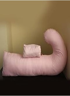 Max Comfort Max Comfort Pregnancy Pillow, J Shaped Full Body Maternity Pillow for Back, Hips, Legs, Belly with Removable Cover 
