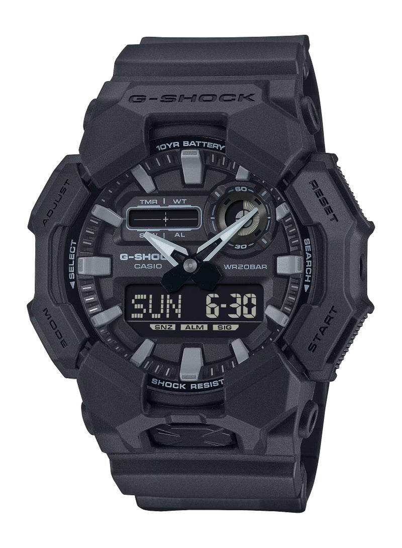 G-Shock GA-010-1A1DR Men's Analog-Digital Watch, Black Resin Strap, 10-Year Battery, Shock Resistant, 200M Water Resistant - Image 1