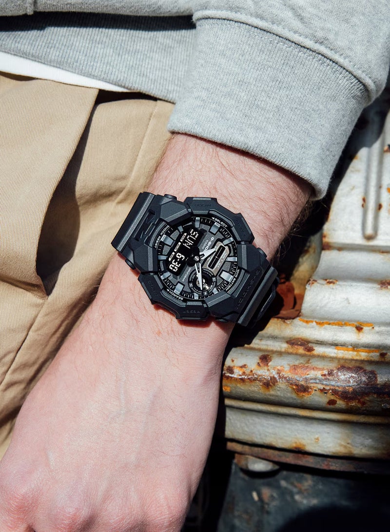 G-Shock GA-010-1A1DR Men's Analog-Digital Watch, Black Resin Strap, 10-Year Battery, Shock Resistant, 200M Water Resistant - Image 2